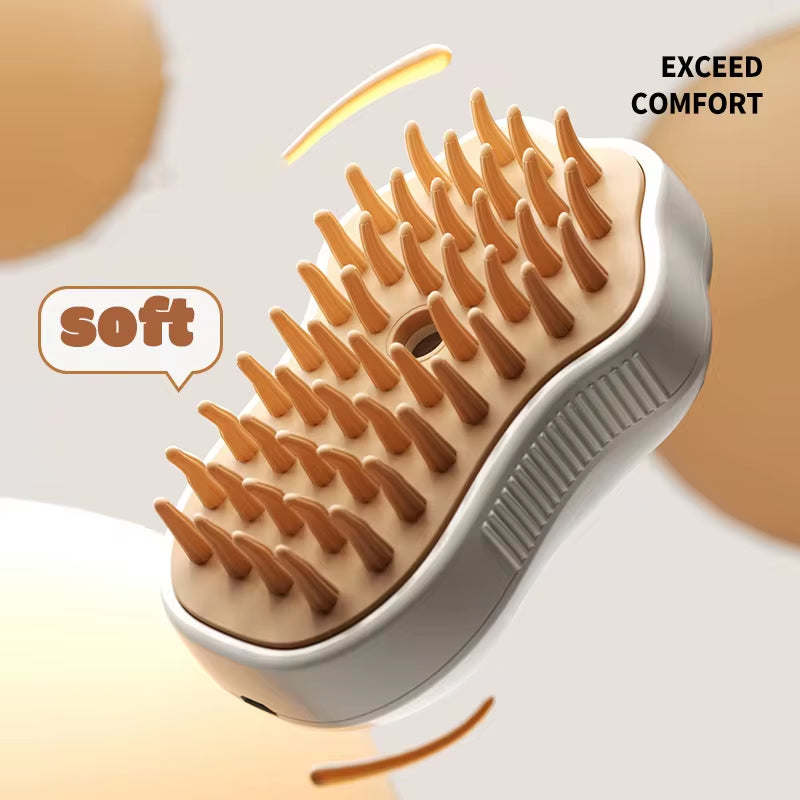 3 in 1 Electric Steam Grooming Brush/Comb