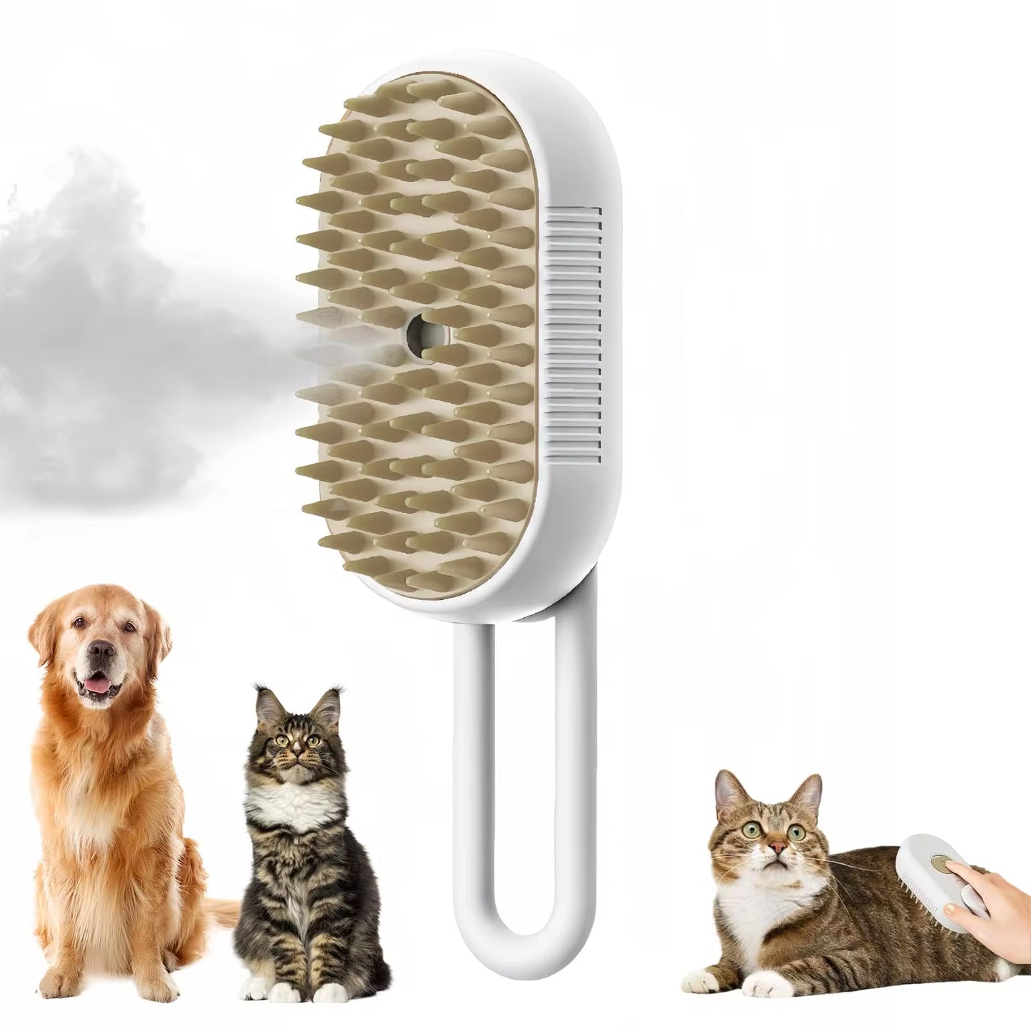 3 in 1 Electric Steam Grooming Brush/Comb