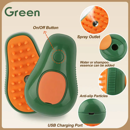 3 in 1 Electric Steam Grooming Brush/Comb